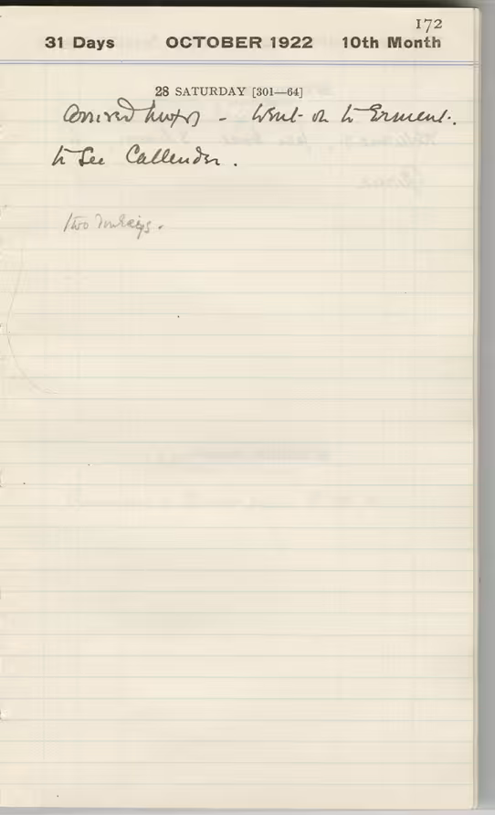 Handwritten notes on paper