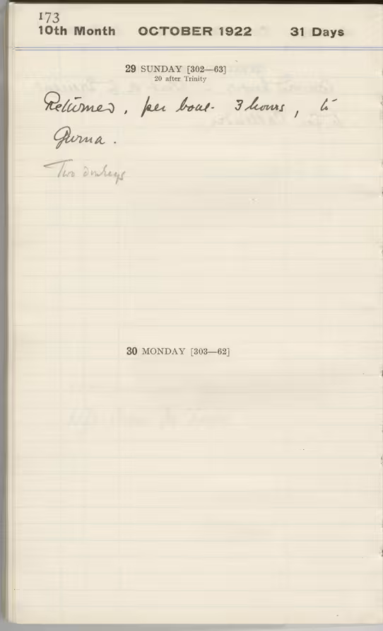 Handwritten notes on paper