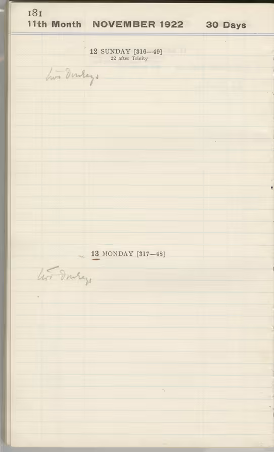 Handwritten notes on paper