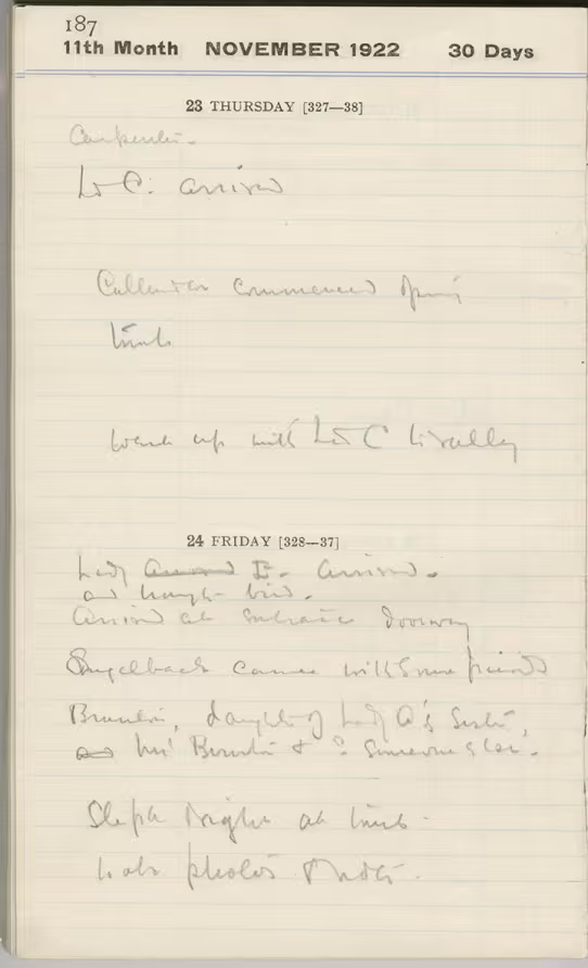 Handwritten notes on paper