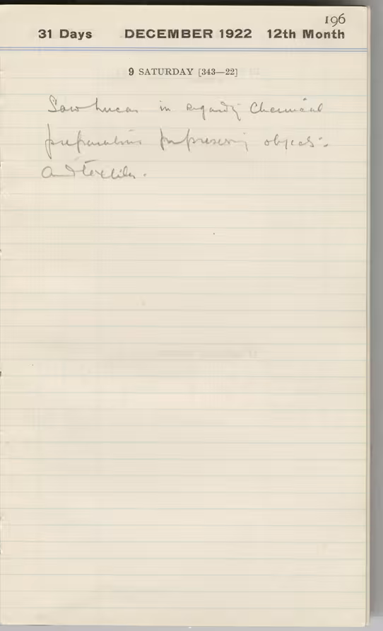 Handwritten notes on paper