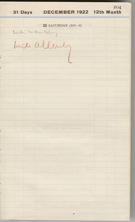 Handwritten notes on paper