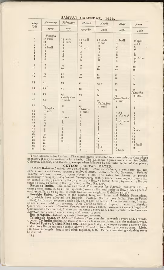 Printed text