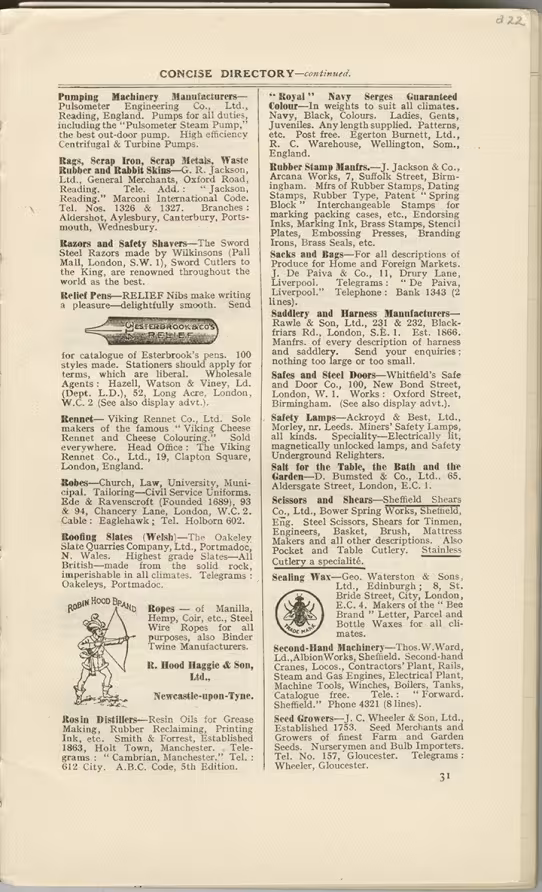 Printed text