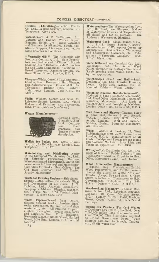Printed text
