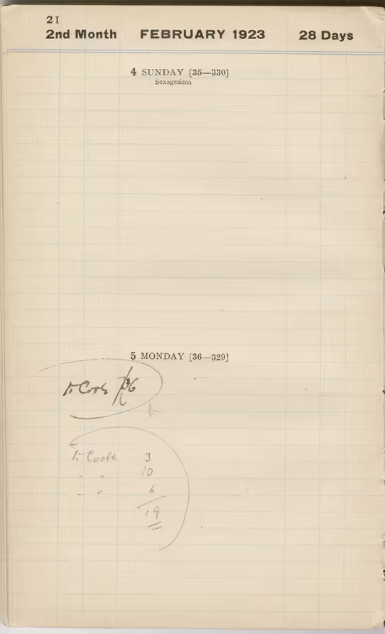 Handwritten notes on paper