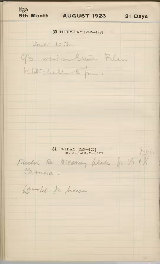 Handwritten notes on paper