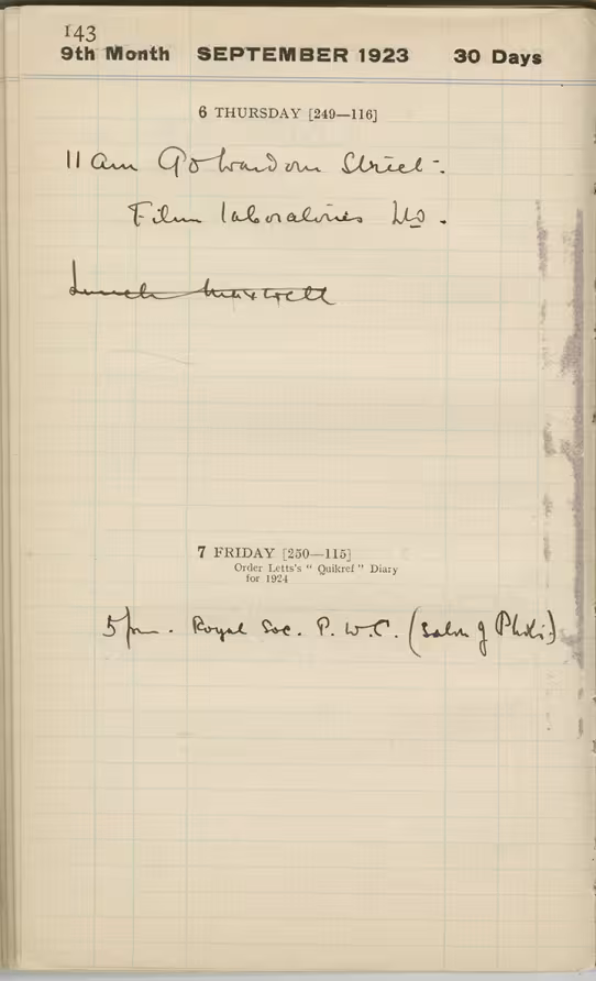 Handwritten notes on paper