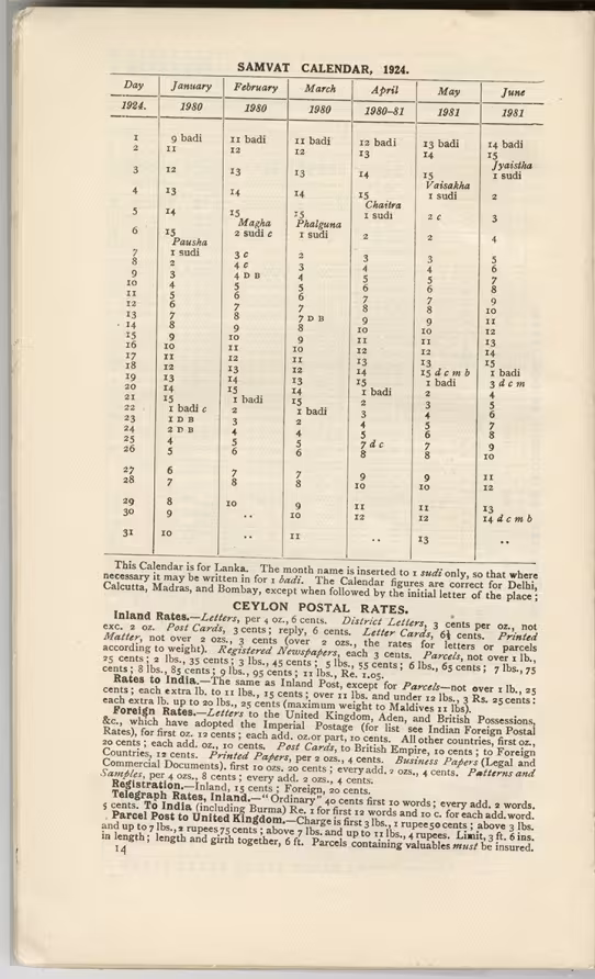 Printed text