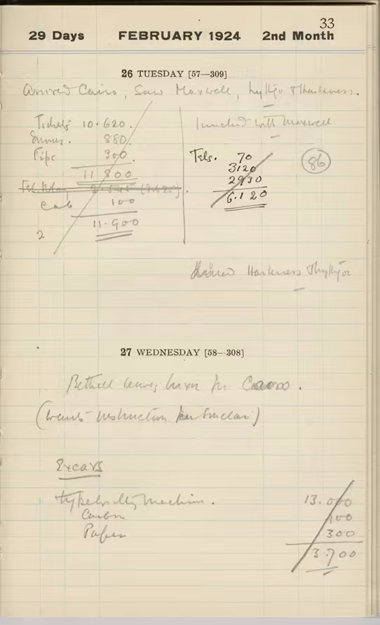 Handwritten notes on paper