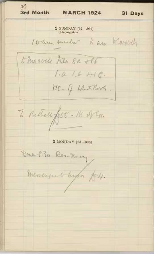 Handwritten notes on paper