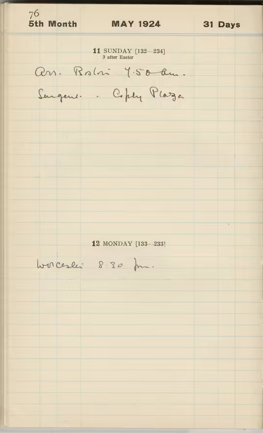 Handwritten notes on paper