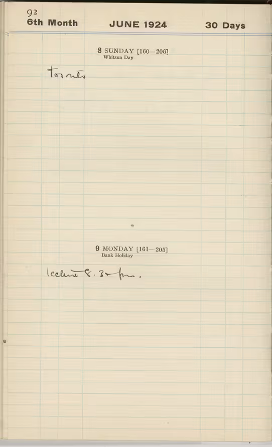 Handwritten notes on paper