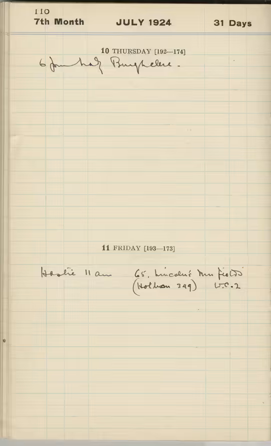 Handwritten notes on paper