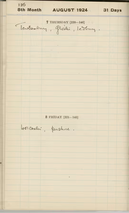 Handwritten notes on paper