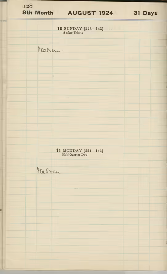 Handwritten notes on paper