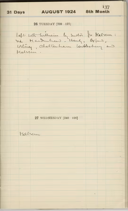Handwritten notes on paper