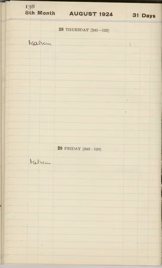 Handwritten notes on paper