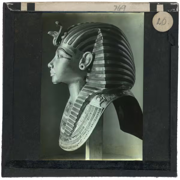 Image of lantern slide of king's mask