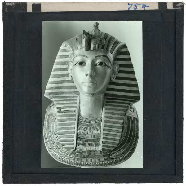 Image of lantern slide of king's mask