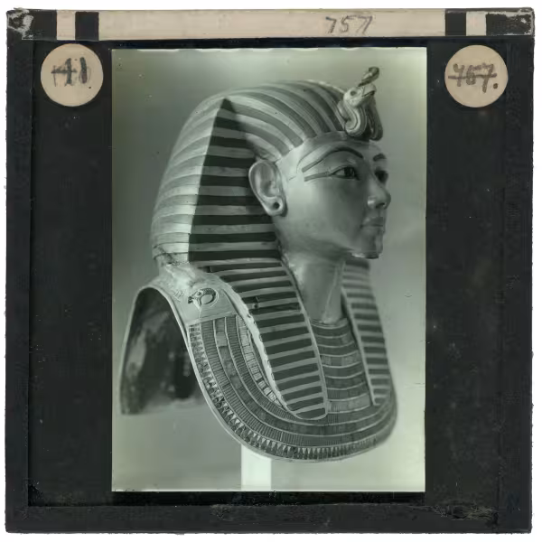 Image of lantern slide of king's mask