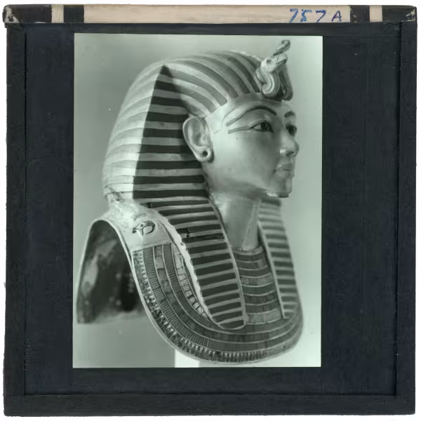 Image of lantern slide of king's mask