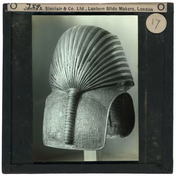Image of lantern slide of king's mask