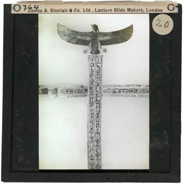 Image of lantern slide of external trappings