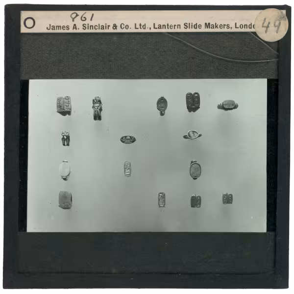 Image of lantern slide of rings