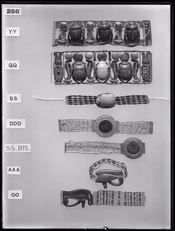 Image of negative of seven bracelets