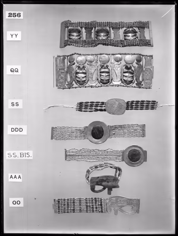 Image of negative of seven bracelets