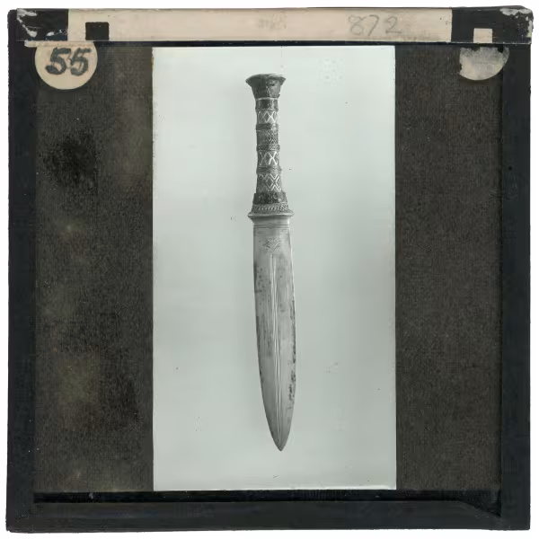 Image of lantern slide of dagger