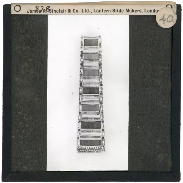 Image of lantern slide of apron