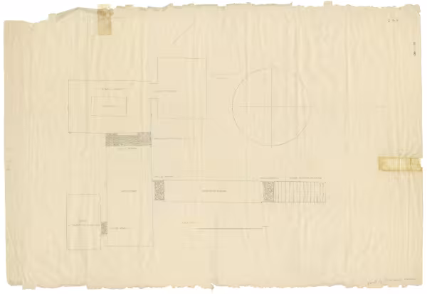 drawing of rooms in the tomb of Tutankhamun