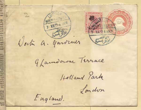 Envelope with handwriting