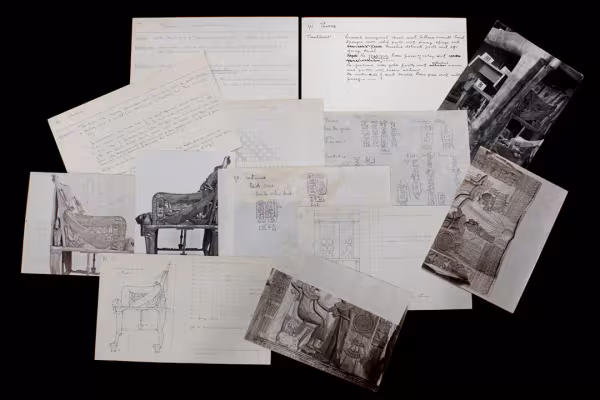 stage image showing a selection of object cards and photos