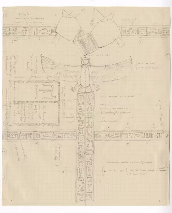 image of drawing of external trappings in object card