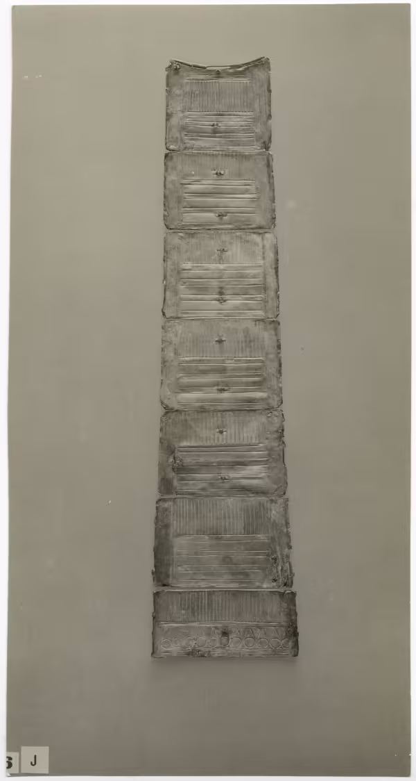 image of photographic print of gold apron in object card