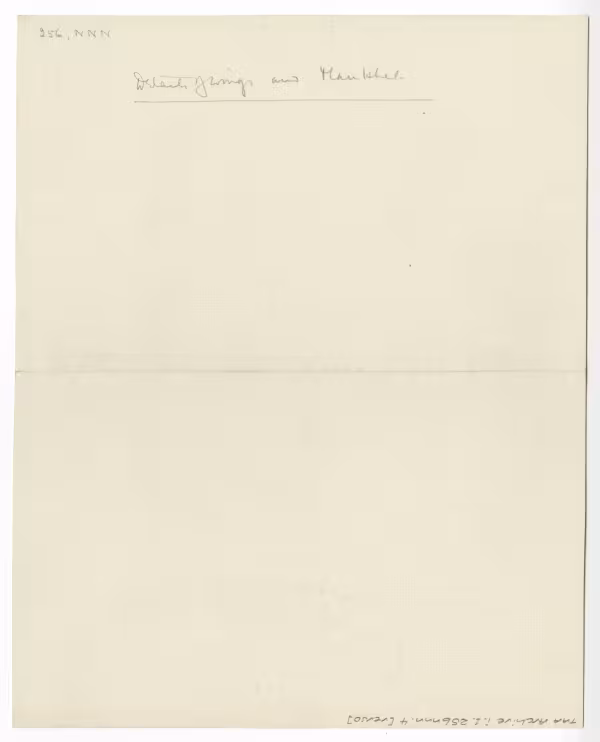 image of verso of drawing in object card