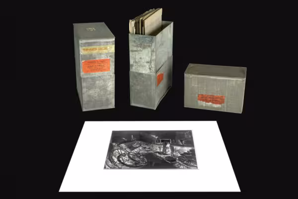 staged images of Canisters with a negative in front