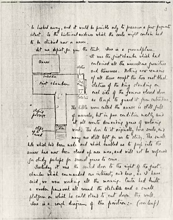 Photocopy of handwritten letter 