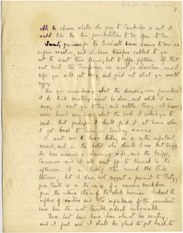 Handwritten notes on paper