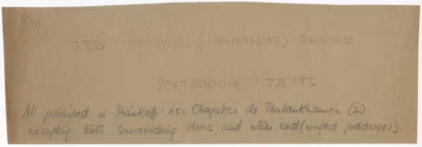 Handwritten notes on paper