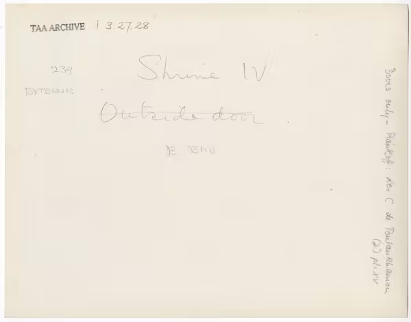 Handwritten notes on paper