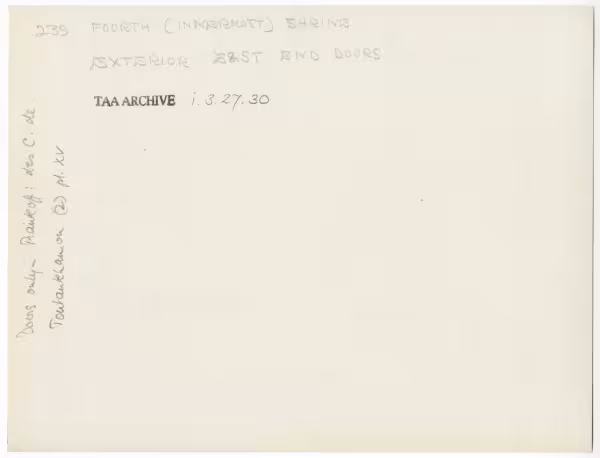 Handwritten notes on paper