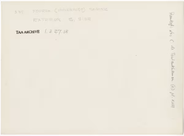 Handwritten notes on paper