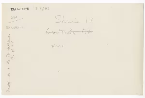 Handwritten notes on paper