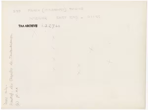 Handwritten notes on paper