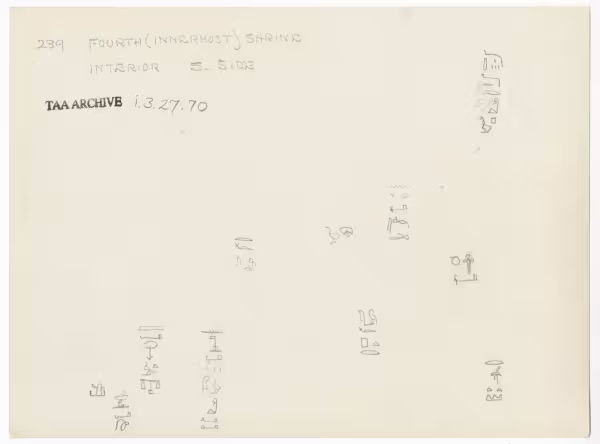 Handwritten notes on paper