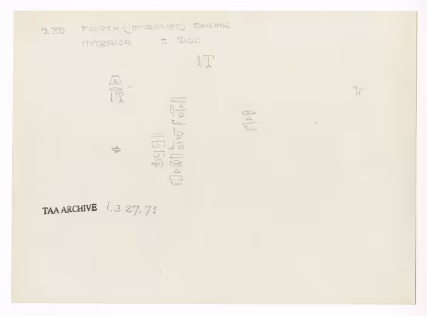 Handwritten notes on paper